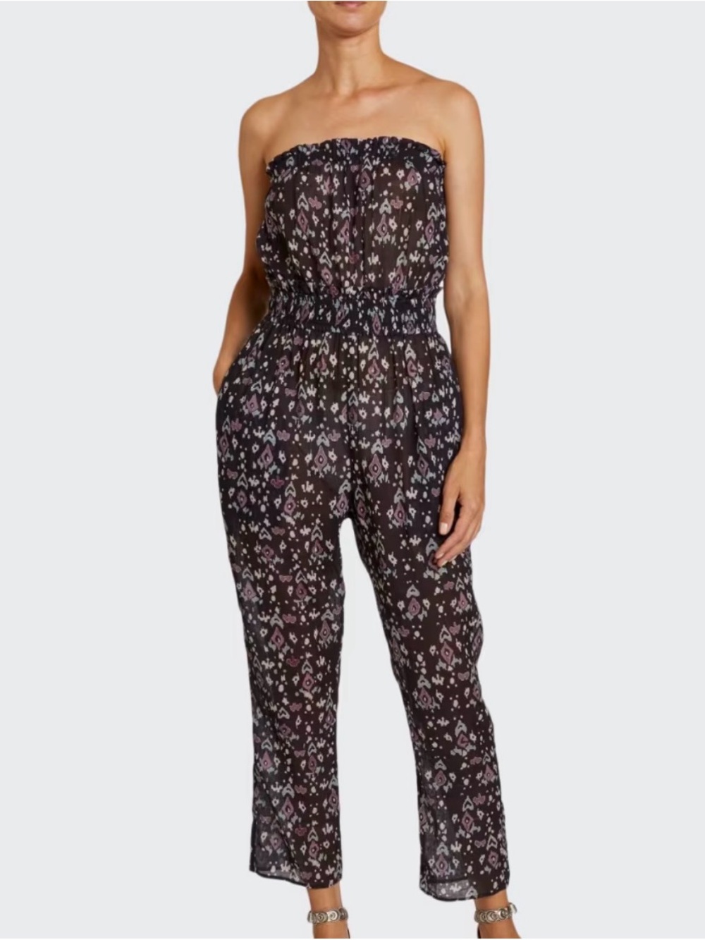 Isabel Marant  Strapless Floral Jumpsuit